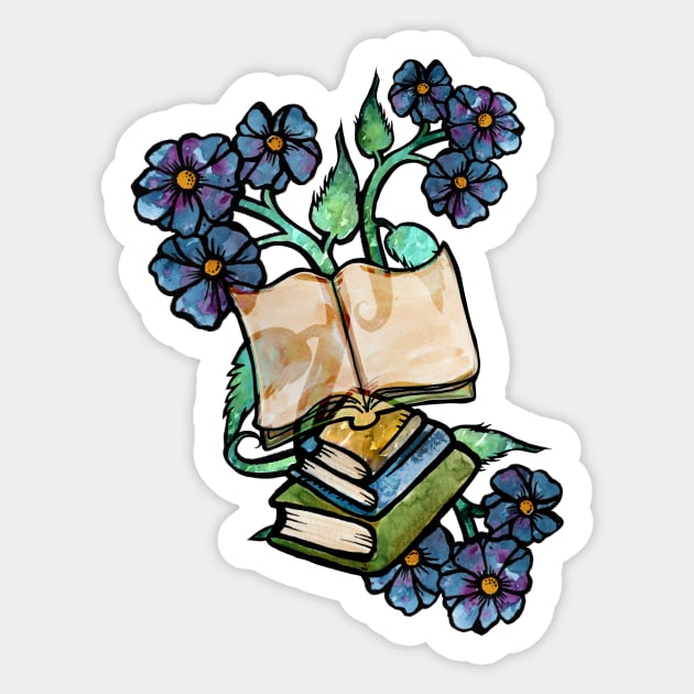 Bookish Sticker by bubbsnugg